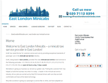 Tablet Screenshot of eastlondonminicabs.com